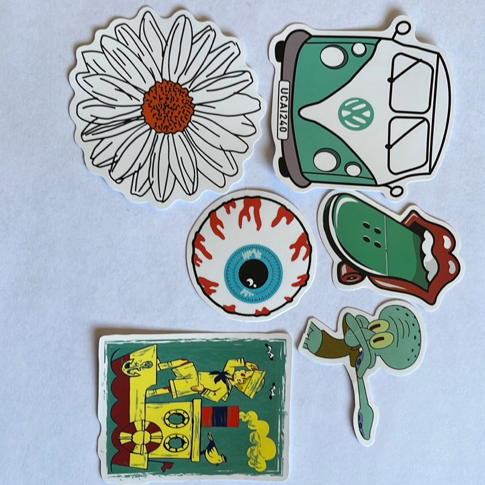 6 stickers,new